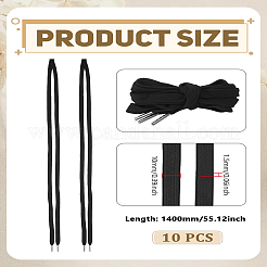 10шт плоский поликоттоновый полый шнур&nbsp;OCOR-LP0005-03A