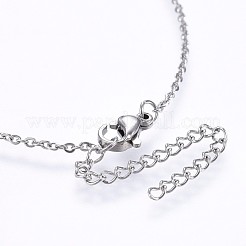 Colliers en laiton avec pendentif avec zircone cubique de micro pave&nbsp;NJEW-H486-14