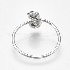 Anello in ottone con strass incastonati&nbsp;LS-KK-S350-409P