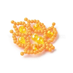 Pendenti a forma di foglia con perline di vetro&nbsp;PALLOY-MZ00527-02