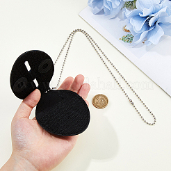 Держатель для значка из коровьей кожи&nbsp;AJEW-WH0696-023A