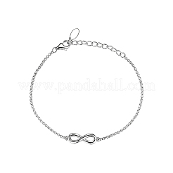 S925 silbernes Zirkon-Armband in 8-Form&nbsp;JF0394