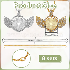 24 шт. железные цепочки ожерелья&nbsp;NJEW-GO00001