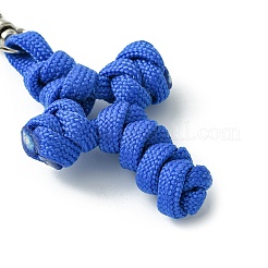 Подвеска-крест ручной работы из полиэстера и спандекса&nbsp;HJEW-JM02690