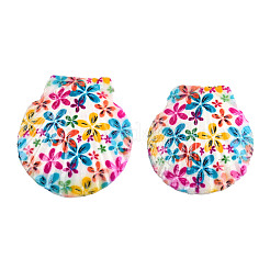 Большие подвески с принтом из натуральных пресноводных ракушек&nbsp;SHEL-N032-235-05