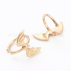 Pendientes de brazalete de latón para halloween&nbsp;EJEW-L257-01C