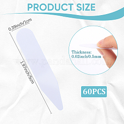 Воротник из ПВХ для рубашки священнослужителя&nbsp;AJEW-CN0005-17A