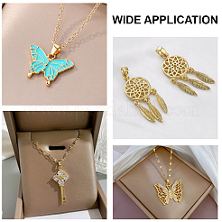 100 шт. защелкивающиеся дужки из нержавеющей стали 304 STAS-ME0002-40