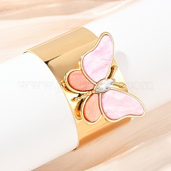 Браслеты-манжеты из акрила из нержавеющей стали 304 для женщин&nbsp;BJEW-A049-05G-01