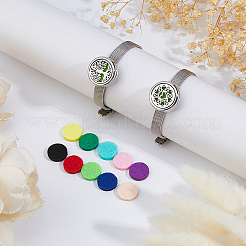 2 сумка 2 стиля браслеты-цепочки из нержавеющей стали для часов&nbsp;BJEW-FH0001-12