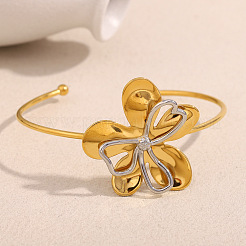 Браслеты из нержавеющей стали 304 для женщин&nbsp;BJEW-C121-01GP