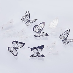 Décorations de papillons plastiques artificiels&nbsp;DJEW-PH0002-04