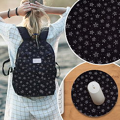 Полиэфирная ткань с принтом на хэллоуин&nbsp;DIY-WH0430-472C