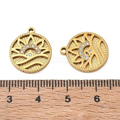Colgantes de rhinestone de acero inoxidable 304&nbsp;RB-CBA7A56-06G