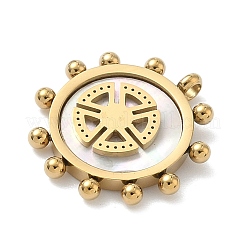 Нержавеющая сталь 304 с подвесками из синтетических ракушек&nbsp;LS-STAS-G374-02G