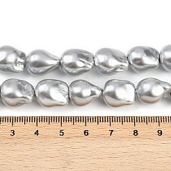 Гальванические стеклянные бусины&nbsp;GLAA-H039-06C