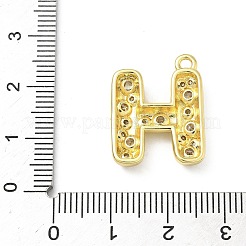 Латунные микропаве прозрачные подвески с фианитом&nbsp;KK-I476-02G-H