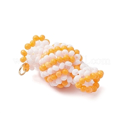 Подвески-конфеты из стеклянных бусин&nbsp;PALLOY-MZ00982