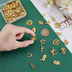 90 pz 18 stili pendenti in lega di zinco in stile tibetano&nbsp;FIND-PH0023-69