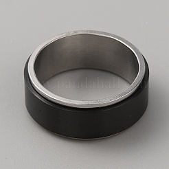 Anello girevole semplice in acciaio inossidabile 304&nbsp;LS-RJEW-WH0011-10B-EB