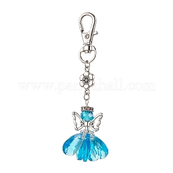 Decorazioni pendenti in vetro con angelo&nbsp;HJEW-MZ00261-05