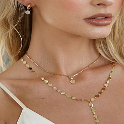 10шт латунные микропаве прозрачные кубические циркониевые подвески&nbsp;KK-LP0001-86