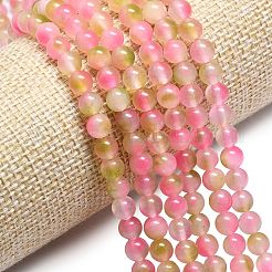 Натуральный Malaysia нефритовые бусы пряди&nbsp;G-L645-C01-6mm-26