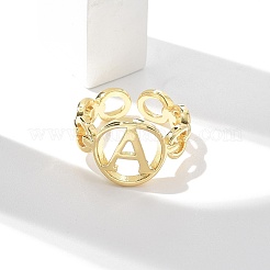 Anelli per polsini aperti in ottone da donna&nbsp;RJEW-K289-01G-A