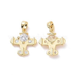 Латунные микро проложить кубического циркония подвески&nbsp;ZIRC-P102-03G
