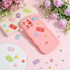 Кабошоны из прозрачной и непрозрачной смолы с конфетной тематикой&nbsp;RESI-SP0001-12