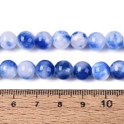 Stränge aus natürlich gefärbten persischen Jadeperlen&nbsp;G-Q609-8mm-01