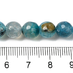 Нити окрашенных и нагретых бусин из натурального агата&nbsp;X-G-P539-G01