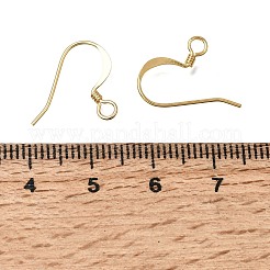 Flacher Ohrhaken aus Messing&nbsp;KK-CBA1A60-03G