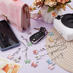 Пластиковые мобильные ремни и мобильные пылезащитные заглушки и комплекты подвесных украшений&nbsp;HJEW-OC00043