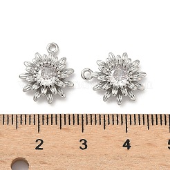 Pendentifs avec zircon cubiques à micro-pavés en laiton&nbsp;KK-L260-04P