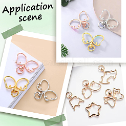 20 шт. 4 цвета поворотные застежки из сплава&nbsp;FIND-SC0017-27