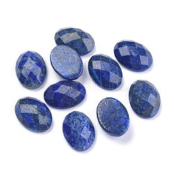 Lapis naturali cabochons Lazuli, sfaccettato, ovale, 18x13x6mm