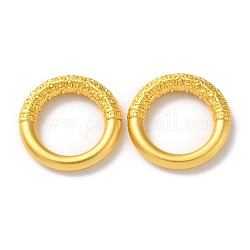 Соединительные кольца из сплава для покрытия стойки, без кадмия и без свинца, текстурированное круглое кольцо, матовый золотой цвет, 17.5x3 мм, внутренний диаметр: 11.5 мм
