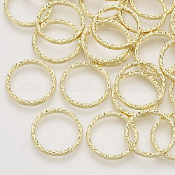 Legierung Verknüpfung rings, runden Ring, Licht Gold, 20x2 mm, 16 mm Innen Durchmesser