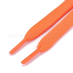 Полиэфирные шнуры, шнурки, шнурок, оранжево-красный, 9 мм, о 60 cm / прядь