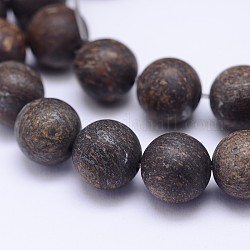 Natur Bronzit Perlen Stränge, matt, Runde, 12 mm, Bohrung: 1 mm, ca. 32 Stk. / Strang, 15.5 Zoll