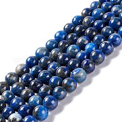 Lapis lazuli naturali fili di perle rotonde, 6mm, Foro: 1 mm, circa 62pcs/filo, 15.5 pollice