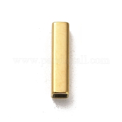 304 perline in acciaio inossidabile, rettangolo, oro, 15x5x5mm, Foro: 3.8x3.8 mm