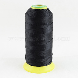 Hilo de coser de poliéster, negro, 0.3mm, aproximamente 1700 m / rollo