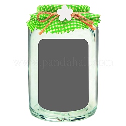 Bolsa de mylar ziplock con ventana transparente de material compuesto en forma de botella, a prueba de olores que se puede volver a sellar para empaquetar bolsa favor de fiesta comida brillo de labios almacenamiento de joyas, lino, 15x9.8 cm