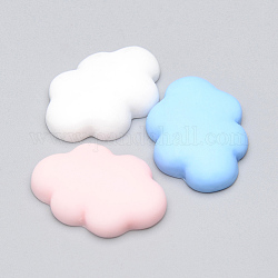 Cabochons en résine, nuage, couleur mixte, 25x17x5.5mm