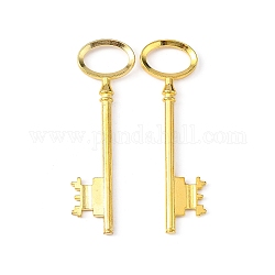 Tibetischen Stil Legierung Skelett Schlüssel große Anhänger, Bleifrei und cadmium frei, golden, 80x23x3 mm, Bohrung: 12x18 mm