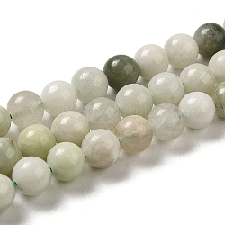 Chapelets de perles de jade naturel, ronde, 8~8.5mm, Trou: 1.1mm, Environ 45 pcs/chapelet, 15.28'' (38.8 cm)