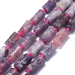 Perles de tourmaline fleurs de prunier naturel brins, pépites, 11~13x7~8mm, Trou: 0.8mm, Environ 26~30 pcs/chapelet, 16.54'' (42 cm)