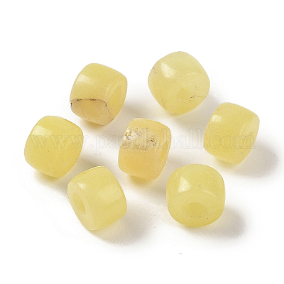 Крашеные натуральный белый нефрит бисер&nbsp;G-G003-A06-08-1